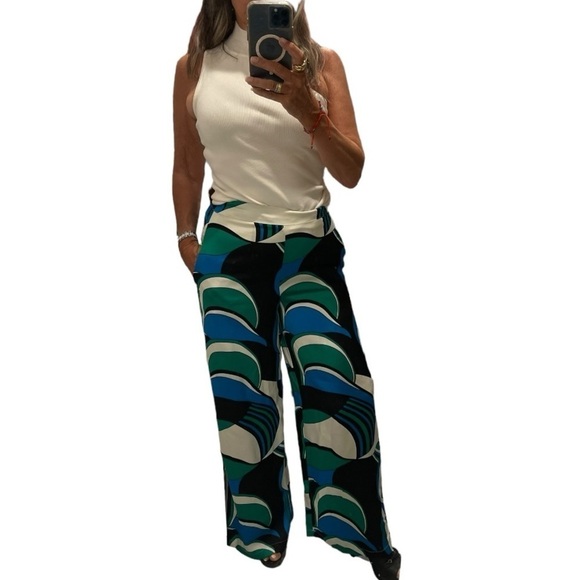 House of Harlow 1960 Multicolor Wide Leg Pullover Pants.Size S - Picture 3 of 13
